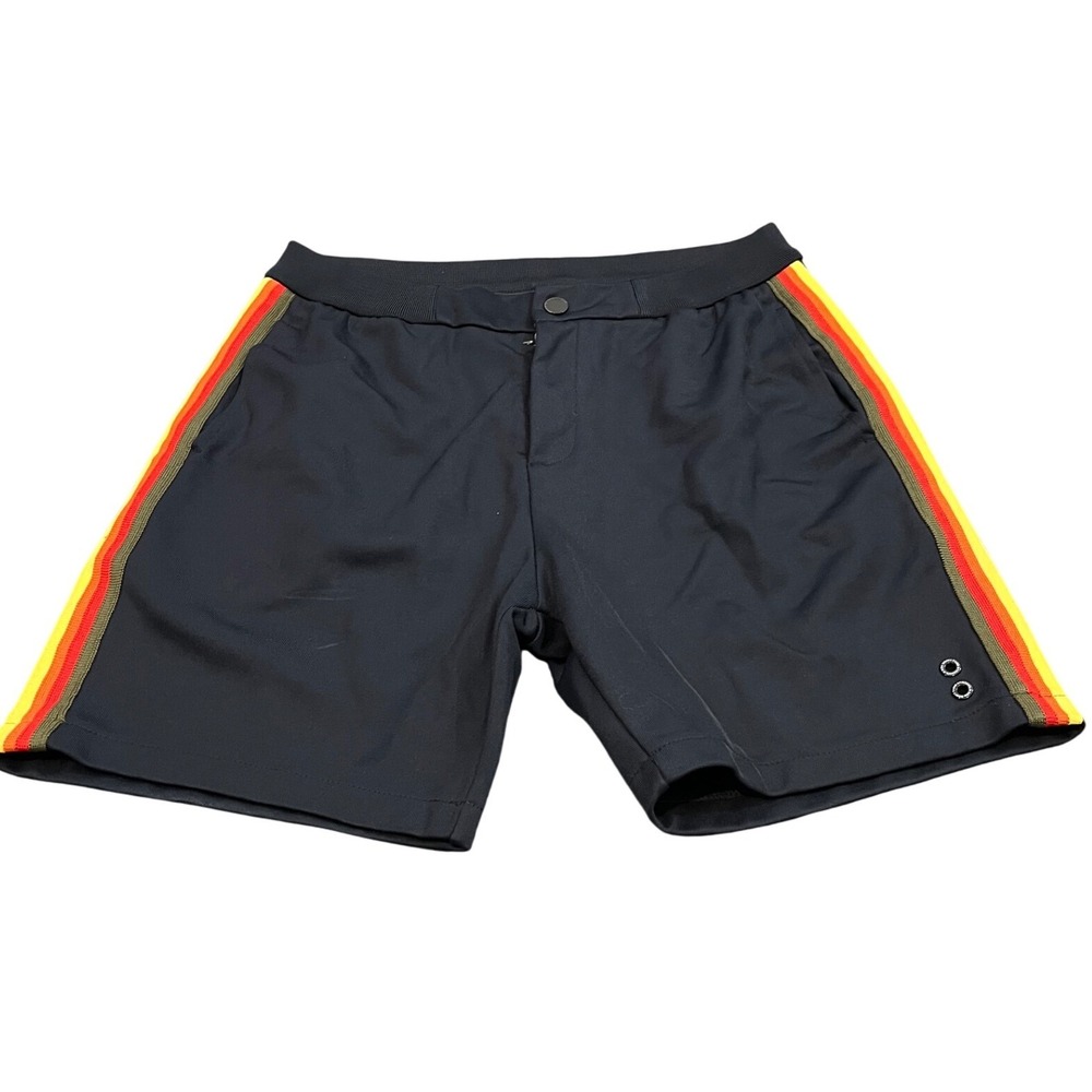 Ron Dorff Track Tennis Shorts Mens Large Navy Side Stripe Stockholm Paris